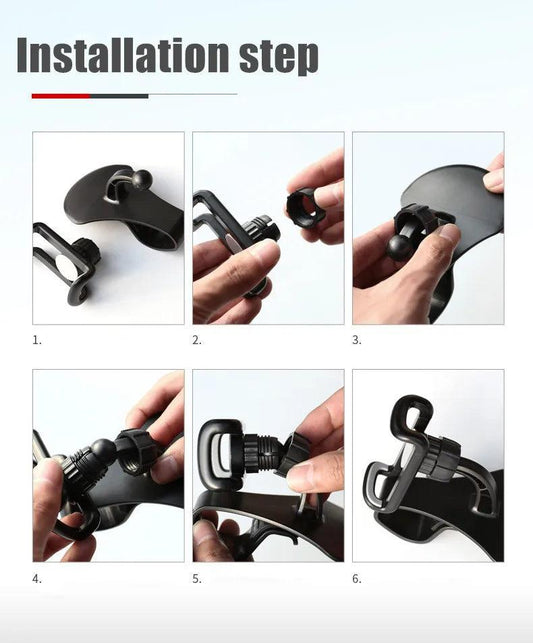 360 Rotatable Car Phone Holder Universal Cell Phone Stands Car Rack Dashboard Support for Auto Grip Mobile Phone Fixed Bracket - MANDOTOS