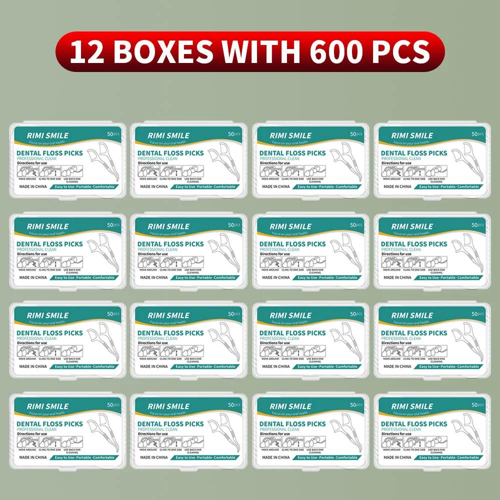 50/150/300/600/1000 PCS dental floss sticks oral care tools - MANDOTOS