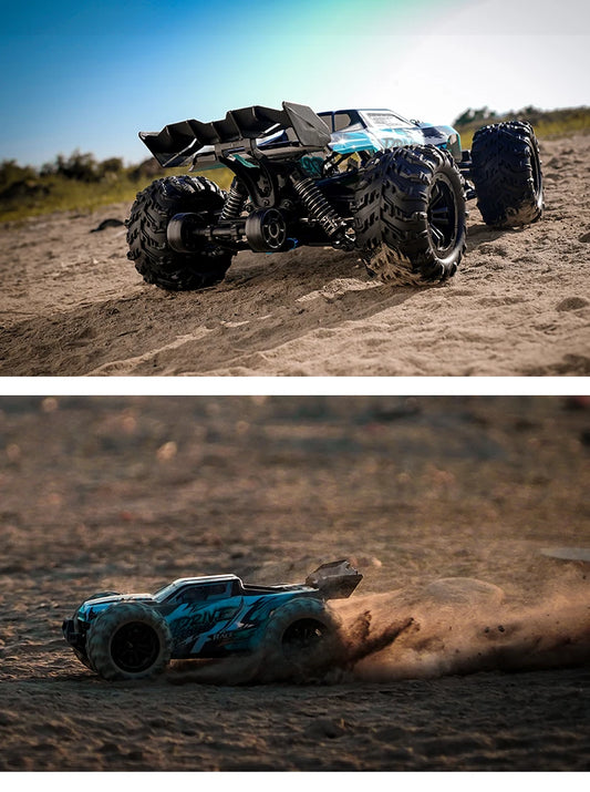 Teeggi 16101 /16102 PRO 1:16 High Speed RC Car With LED Light Drift 70KM/H 4WD RC Off-Road Car Monster Truck Toy For Kid Gifts - MANDOTOS