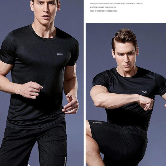Running Shirts Soccer Shirts Men's Jersey Sportswear Mens Jogging T-Shirts Quick Dry Compression Sport T-Shirt Fitness Gym - MANDOTOS