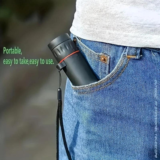 2025 2000X25 HD Monocular Telescope, Compact Portable for Travel, Hiking, Fishing, Camping, Stargazing, Concerts & Bird Watching - MANDOTOS