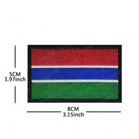 Embroidery Patches African Morocco Nigeria Algeria Seychelles Botswana Gabonese Libya Mauritania Djibouti Namibia Flags Badges