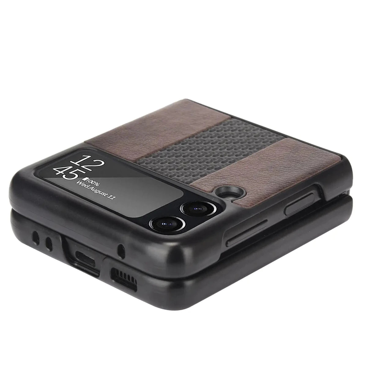 Samsung Z Flip 3 5G Leather Folding Case - MANDOTOS INTERNATIONAL