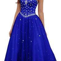 Sweetheart Tulle Prom Ball Gown Tea - Length ZC1US22W - MANDOTOS INTERNATIONAL