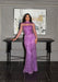 Deema High Neckline Tulle Embroidered Dress
