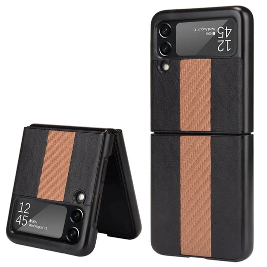 Samsung Z Flip 3 5G Leather Folding Case - MANDOTOS INTERNATIONAL