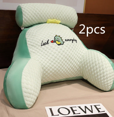 Sofa Fluffy Cushion Luncheon Pillow Triangle Reading Cushion Bedside Soft Large Backrest Lumbar Cushion Office Chair Cushion - MANDOTOS