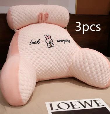 Triangle Reading Cushion - Fluffy Backrest Pillow for Sofa & Bed - MANDOTOS