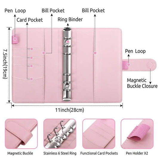 A6 Deluxe Leather Finance Organizer - MANDOTOS