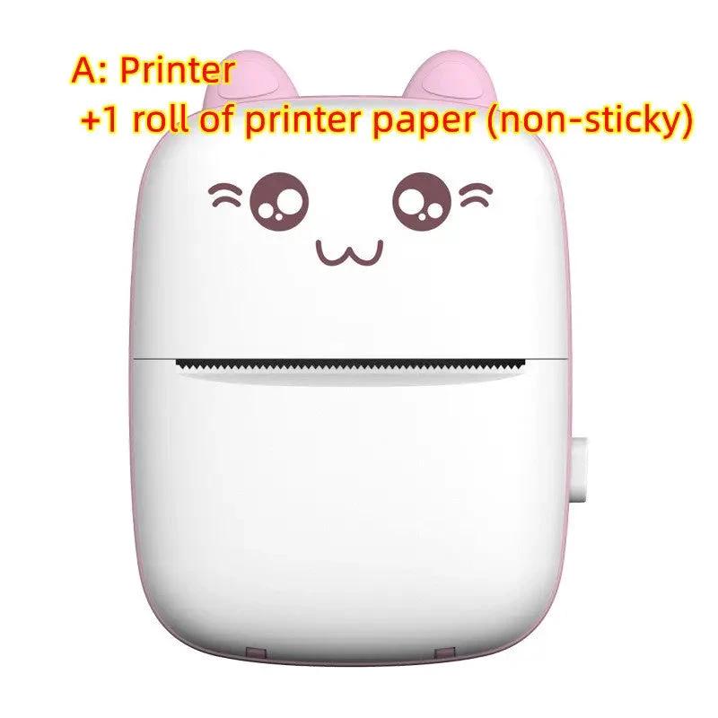 Mini Printer Portable Mini Bluetooth WiFi New Wrong Printer Mobile Phone Photo Title Note Hot Print Pocket Student Error Label Printer - MANDOTOS
