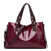 Women's Large Capacity Soft Leather Shoulder Messenger Handbag - MANDOTOS INTERNATIONAL0