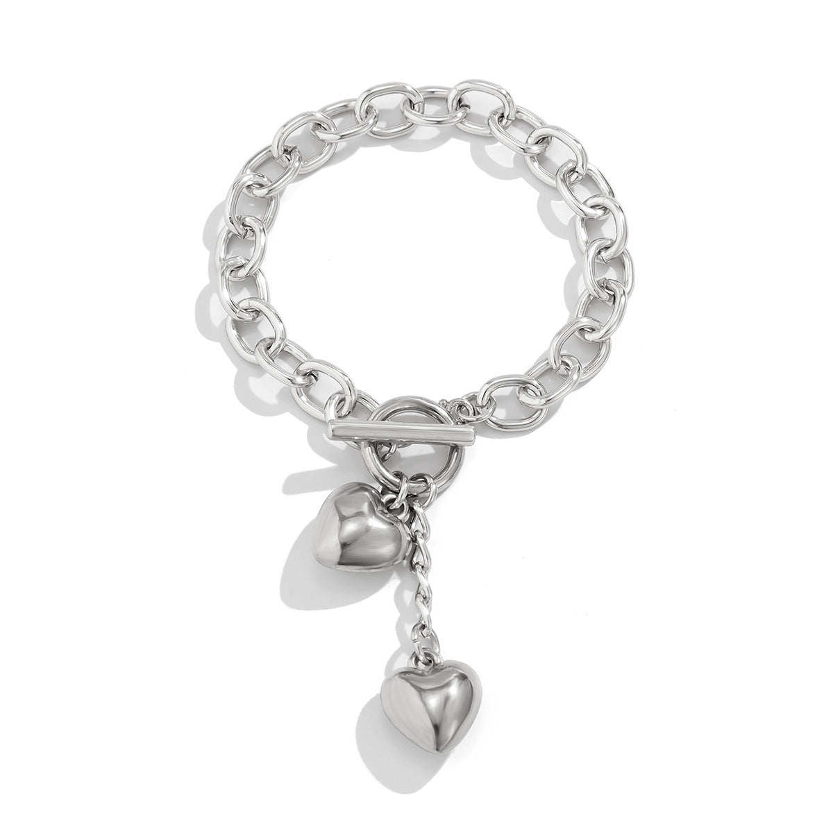 Thick Chain With Shiny Lock And Key Pendant Necklace For Women Trendy Ladies Accessories On The Neck Fashion Jewelry Female - MANDOTOS