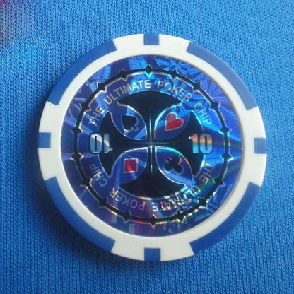 ABS Plastic High-End Two-Color Chips Poker Baccarat Game Coins - MANDOTOS