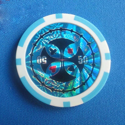 ABS Plastic High-End Two-Color Chips Poker Baccarat Game Coins - MANDOTOS