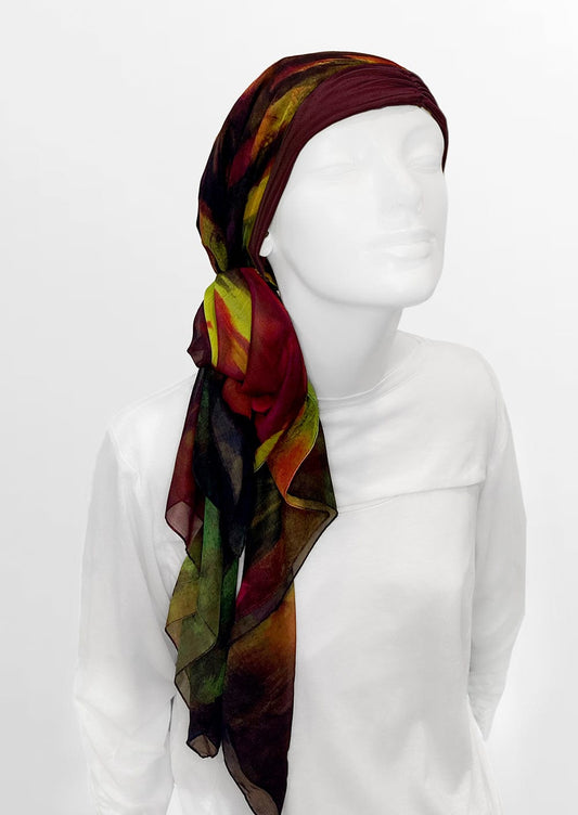 Fine Art Headscarf - Wine