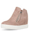 Steve Madden Caliber Girls' Taupe Wedge Sneakers - MANDOTOS INTERNATIONAL
