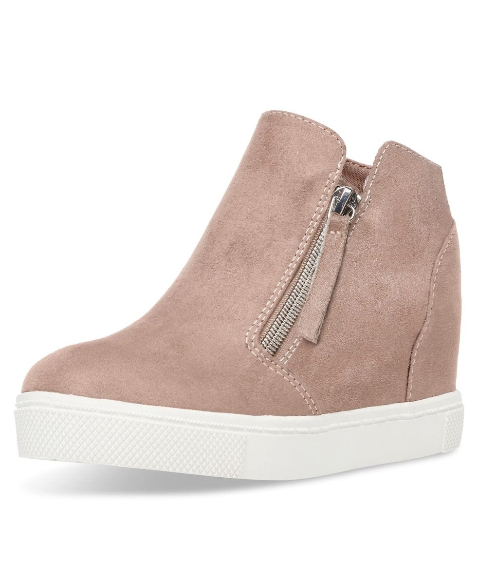 Steve Madden Caliber Girls' Taupe Wedge Sneakers - MANDOTOS INTERNATIONAL
