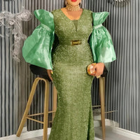 African Clothes for Women 2 PCS Sets Tops And Skirts Suits Dashiki Ankara 2025 Outfits Gown Plus Size Wedding Party Dresses - MANDOTOS INTERNATIONAL