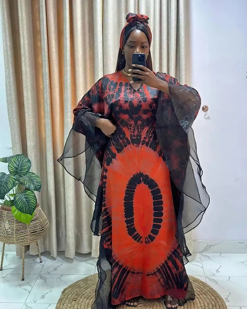 African Dashiki Ankara Maxi Long Dress Women's Traditional Clothing - MANDOTOS INTERNATIONAL