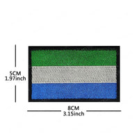 African Flags & Badges Embroidery Patches: Morocco, Nigeria, Gabon, Libya, Namibia - MANDOTOS INTERNATIONAL