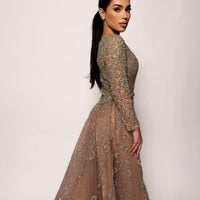 Aleya Beaded Detachable Embellished Sequin Overskirt (Dress Not Included) - MANDOTOS INTERNATIONALLong Dress