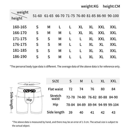 1Pcs Sexy Men Underwear Boxers Men's Panties Lingerie Breathable Printed Male Underpants Plus Size Man Boxer Briefs Mens Trunks - MANDOTOS