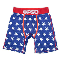 Breathable men's boxer briefs with printed design, plus size, comfortable fit, featuring stretchy fabric for everyday wear.