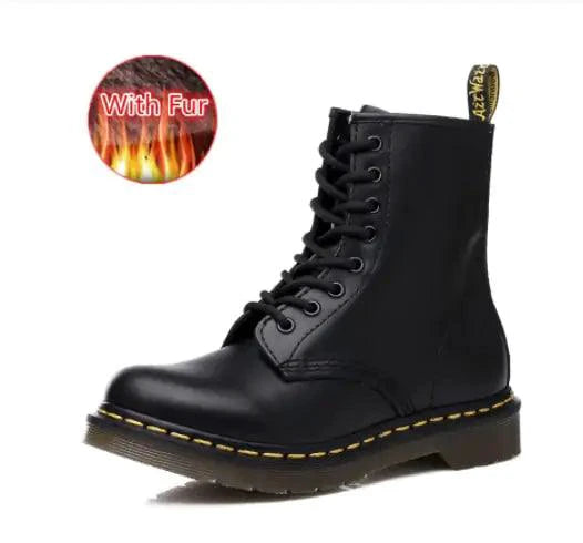 All-Season Leather Boots - MANDOTOS