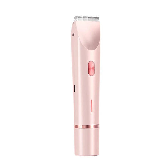 Ancient Energy 2-in-1 women’s electric hair remover with double head shaver for private areas, wet and dry body hair trimming.