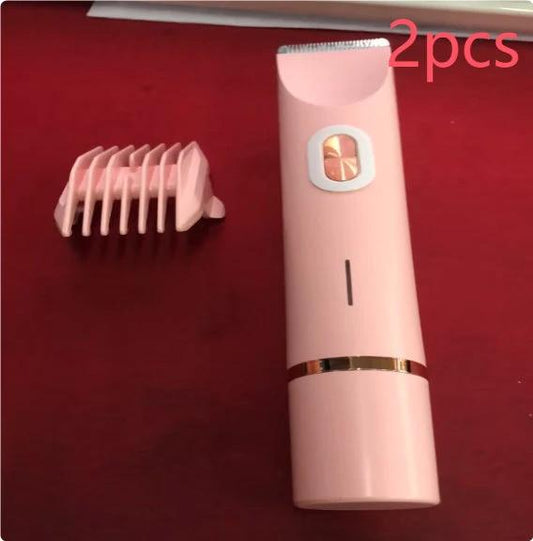 Ancient Energy 2-in-1 women's hair remover with double head shaver and electric razor for body and pubic hair, wet and dry use.