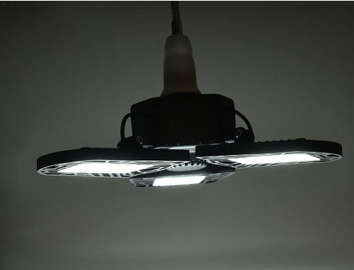 Ancient Energy 60W super bright deformable LED light for gym, warehouse, or garage with 6000 lumens illumination.