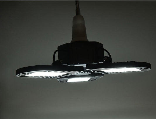 Ancient Energy 60W super bright deformable LED light for gym, warehouse, or garage with 6000 lumens illumination.
