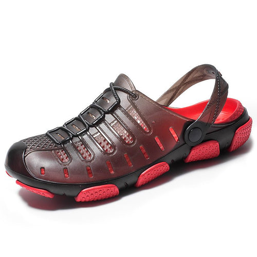 Ancient Energy men's Baotou outdoor sandals with half drag design, suitable for beach wear and outdoor activities.