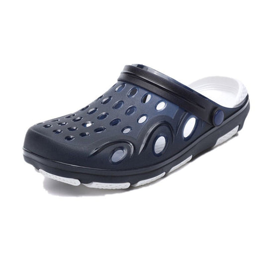Ancient Energy men's Baotou sandals outdoor beach shoes with half drag design, suitable for casual wear and beach activities.