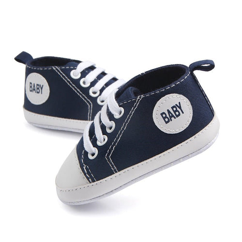 Canvas Classic Sports Sneakers Baby Boys Girls First Walkers Shoes Infant Toddler Soft Sole Anti - slip Baby Shoes - MANDOTOS INTERNATIONAL0
