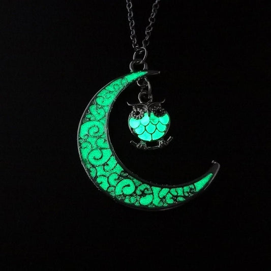 Silver plated glowing pendant necklace by Ancient Energy featuring a luminous pendant on a sleek chain.