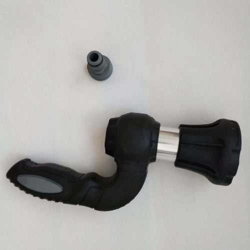 Ancient Energy Mighty Power Hose Blaster Nozzle for lawn, garden, and car washing, showcasing a durable garden hose nozzle in use