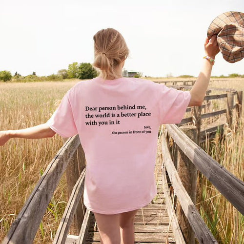 Ancient Energy women's fashion letter T-shirt with round neck, short sleeves, and slogan print, casual and stylish top.