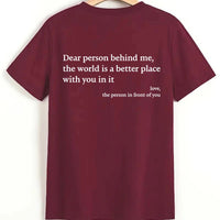 Ancient Energy women's letter T-shirt with round neck, short sleeves, and slogan print, casual fashion top for women.