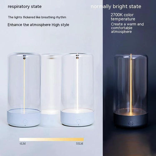 Ancient Energy LED camping light, rechargeable portable night light with high transparency and anti-drop design, ideal for outdoor use.