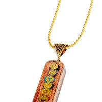 7 chakra Orgone Copper Pendant with Chain (Ships from USA!) Ancient Energy