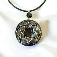Torus Pendant-Shungite orgonite Rodin coil necklace Ancient Energy