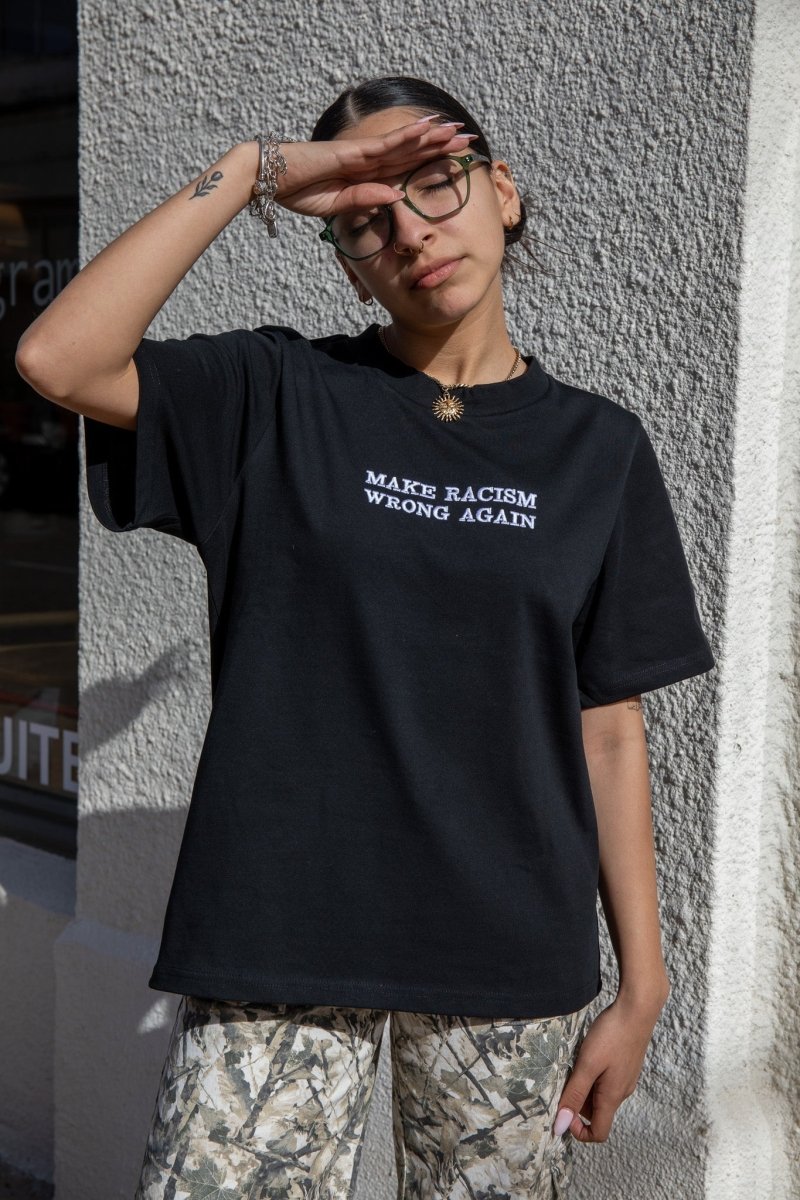 Anti-Rac*sm Tee (BLACK) - MANDOTOS INTERNATIONAL