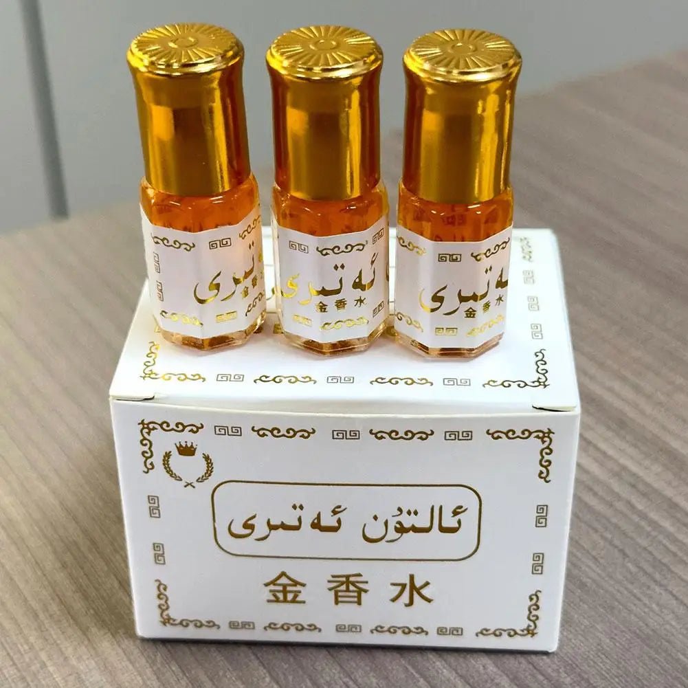 Arabian Gold Perfume Oil Roll On Bottle Long Lasting Fragrance Body Perfume Unisex Portable Long Lasting Scent Body Fragrance - MANDOTOS INTERNATIONAL