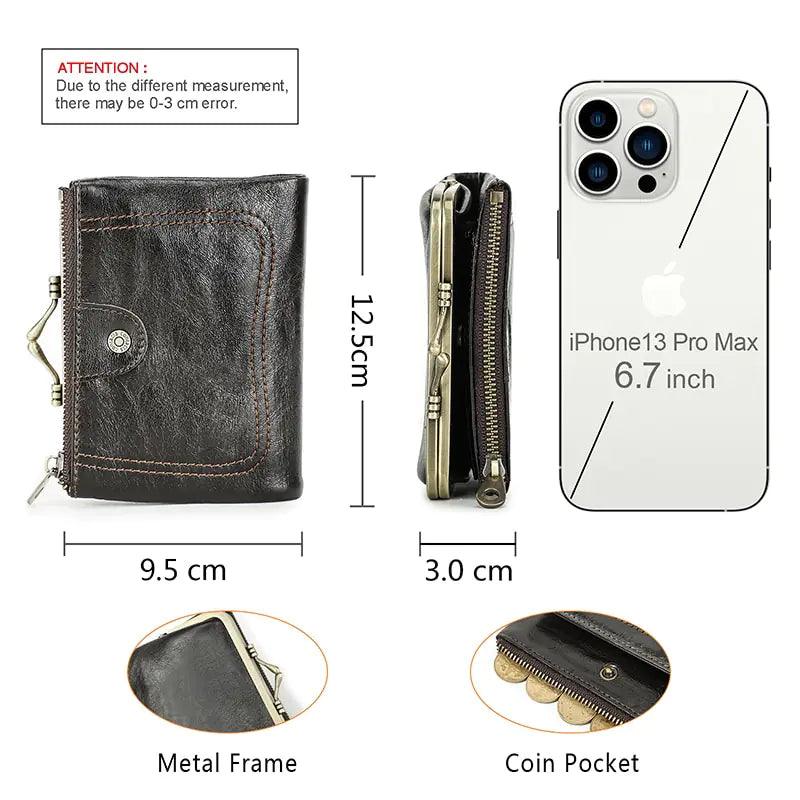 Authentic Leather Ladies' Wallet - MANDOTOS