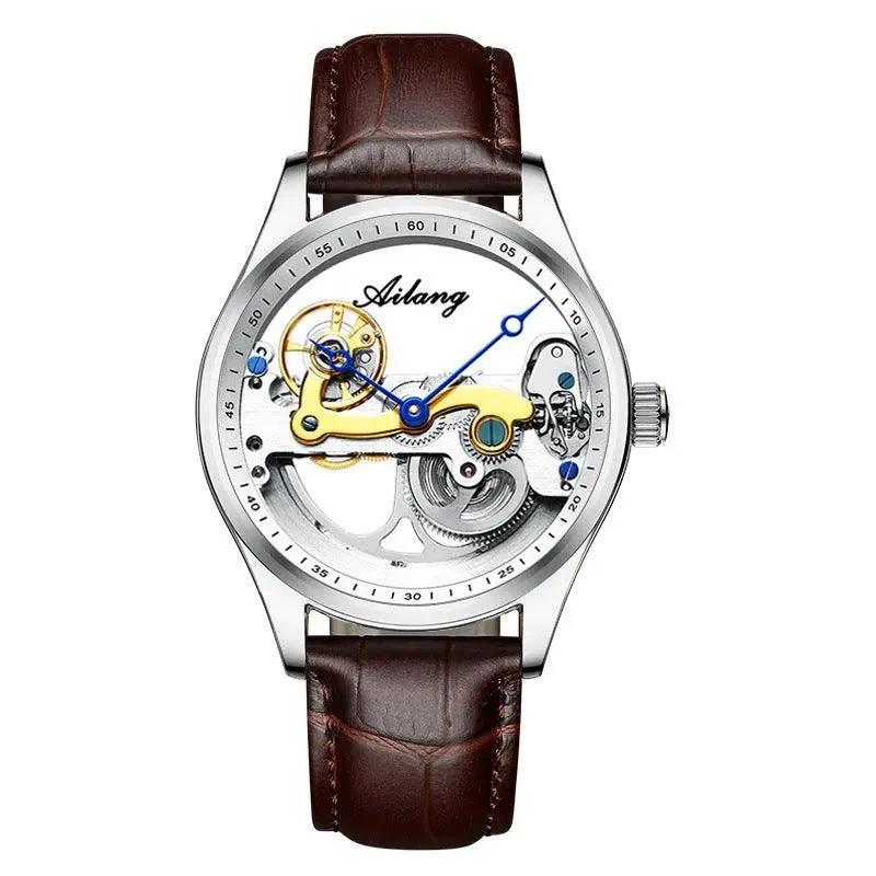 Automatic Mechanical Watch Creative Hollow Male Watch Generation Silicone Band Watch - MANDOTOS