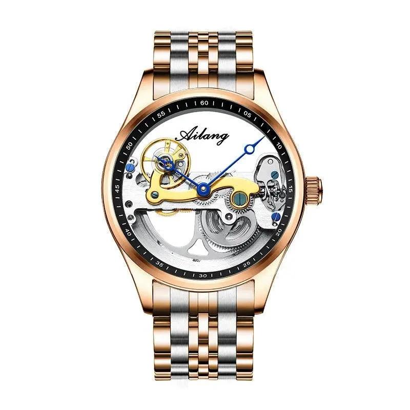 Automatic Mechanical Watch Creative Hollow Male Watch Generation Silicone Band Watch - MANDOTOS