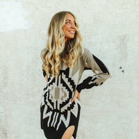 Western Chic Sweater Dress: Holiday Edition -