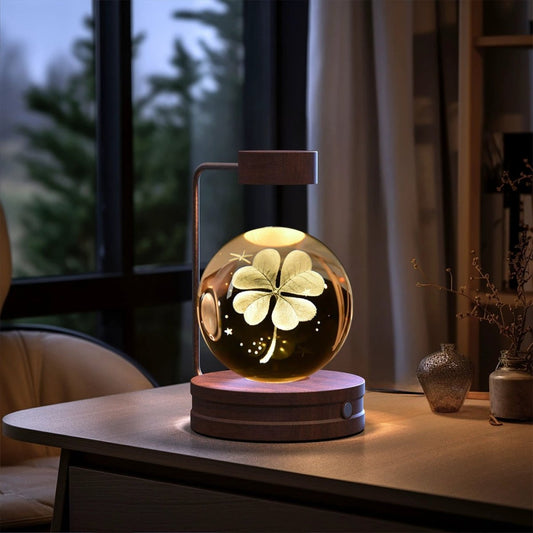 Crystal Ball Cosmic Dinosaur Indoor Night Light USB Power Warm Bedside Light Birthday Gift Night Lamp MANDOTOS