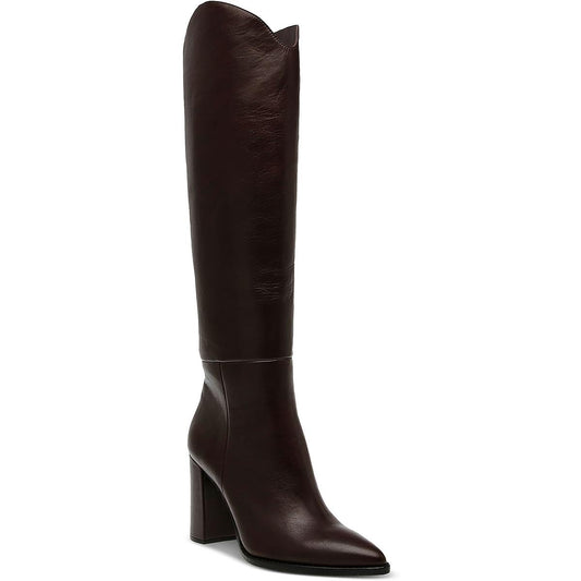Steve Madden Bixby Women's Knee Boots, Dark Brown, Size 7 - MANDOTOS INTERNATIONAL